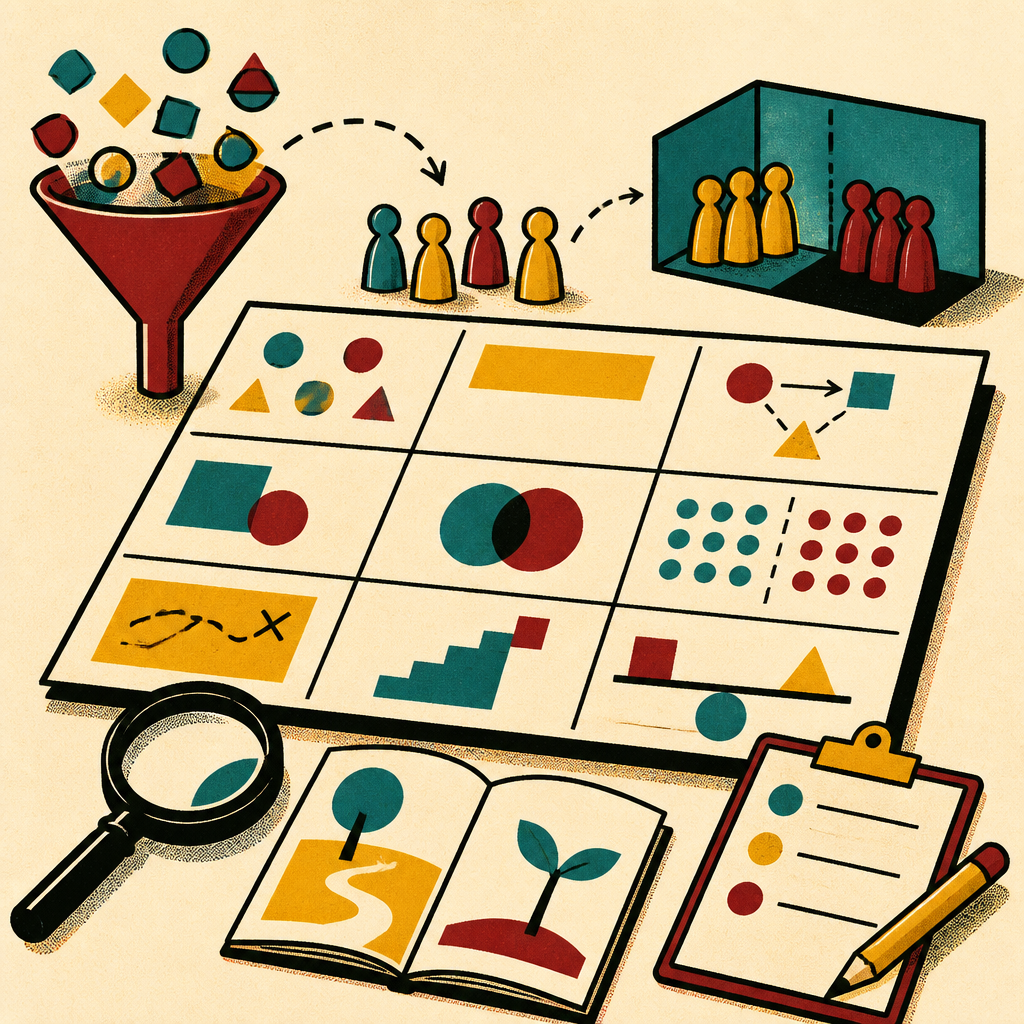 Illustration for the skill Strategy Experiment Canvas